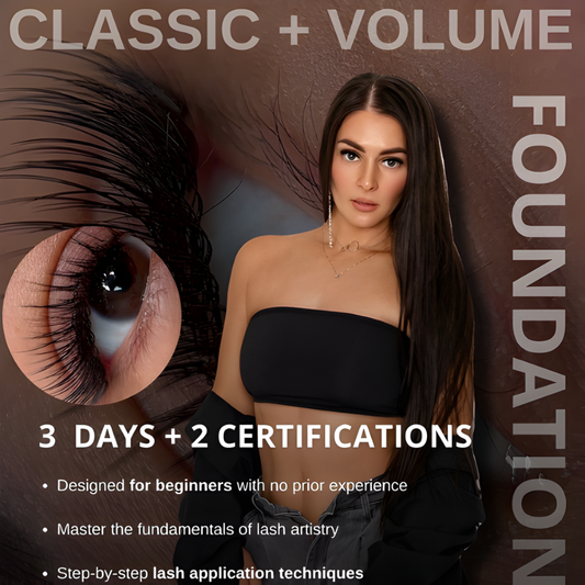 Classic + Volume Technique Masterclass: Complete Lash Artist Certification Program
